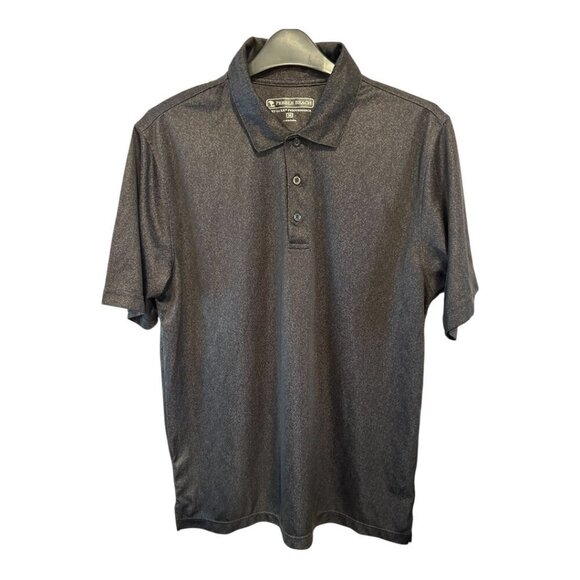 Pebble Beach Other - Men's Pebble Beach Dry - Luxe Performance Golf Black Polo Shirt Medium